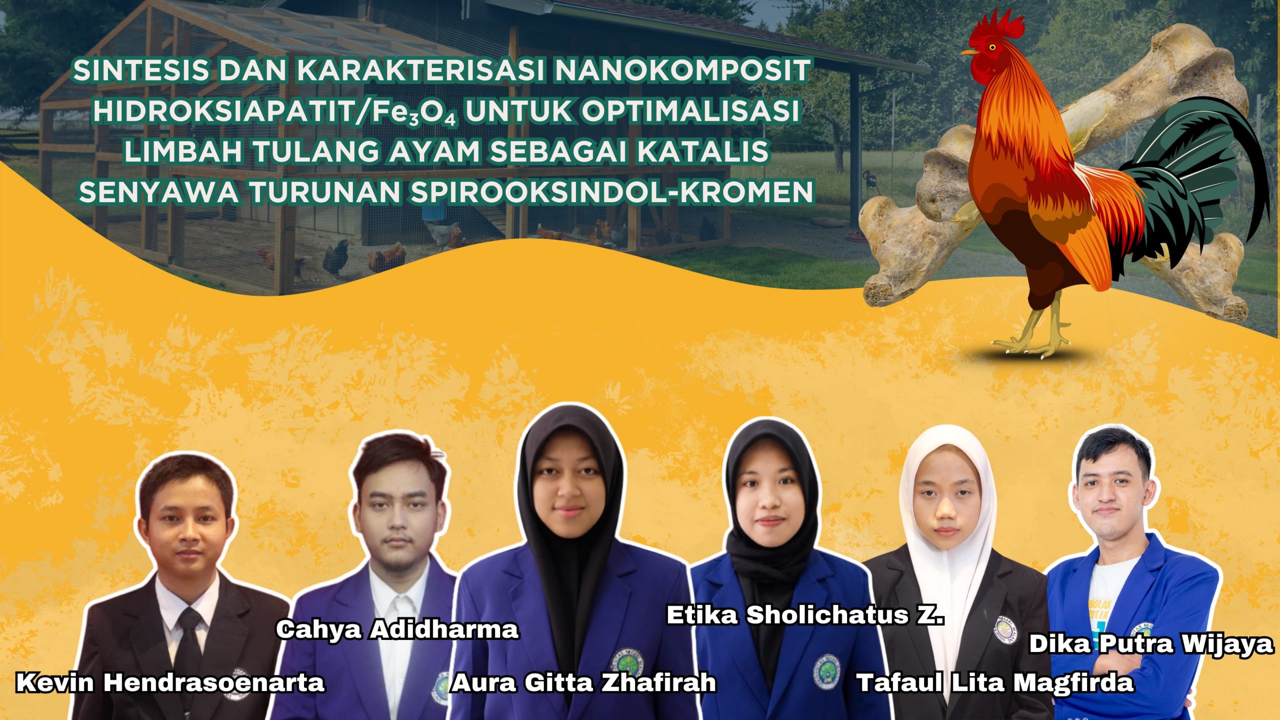Inovasi Mahasiswa Kimia UM: Sulap Limbah Tulang Ayam Jadi Katalis